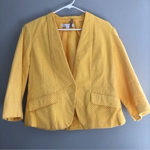 bright yellow NY&Co blazer